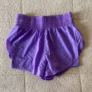 All In Motion 2-in-1 Purple Athletic Running Shorts